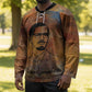 Patrice Lumumba Hockey Jersey with Line Art Portrait and Truth Cannot Be Killed Inspirational Quote - African Pride