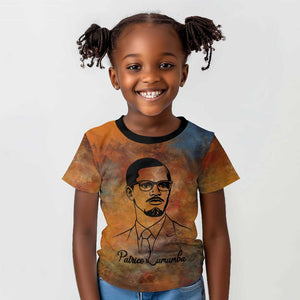Patrice Lumumba Kid T shirt with Line Art Portrait and Truth Cannot Be Killed Inspirational Quote - African Pride