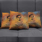 Patrice Lumumba Pillow Cover with Line Art Portrait and Truth Cannot Be Killed Inspirational Quote - African Pride