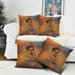 Patrice Lumumba Pillow Cover with Line Art Portrait and Truth Cannot Be Killed Inspirational Quote - African Pride