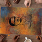 Patrice Lumumba Puzzle with Line Art Portrait and Truth Cannot Be Killed Inspirational Quote - African Pride