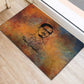 Patrice Lumumba Rubber Doormat with Line Art Portrait and Truth Cannot Be Killed Inspirational Quote - African Pride
