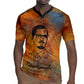 Patrice Lumumba Rugby Jersey with Line Art Portrait and Truth Cannot Be Killed Inspirational Quote - African Pride