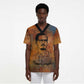 Patrice Lumumba Scrub Top with Line Art Portrait and Truth Cannot Be Killed Inspirational Quote - African Pride