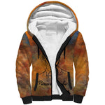 Patrice Lumumba Sherpa Hoodie with Line Art Portrait and Truth Cannot Be Killed Inspirational Quote - African Pride