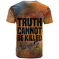 Patrice Lumumba T shirt with Line Art Portrait and Truth Cannot Be Killed Inspirational Quote - African Pride