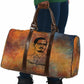 Patrice Lumumba Travel Bag with Line Art Portrait and Truth Cannot Be Killed Inspirational Quote - African Pride