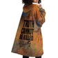 Patrice Lumumba Wearable Blanket Hoodie with Line Art Portrait and Truth Cannot Be Killed Inspirational Quote - African Pride