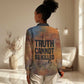 Patrice Lumumba Women Casual Shirt with Line Art Portrait and Truth Cannot Be Killed Inspirational Quote - African Pride