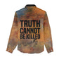 Patrice Lumumba Women Casual Shirt with Line Art Portrait and Truth Cannot Be Killed Inspirational Quote - African Pride