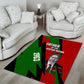 Jomo Kenyatta Area Rug Patriotic Colors Design and Father of the Kenyan Nation Tribute - African Pride