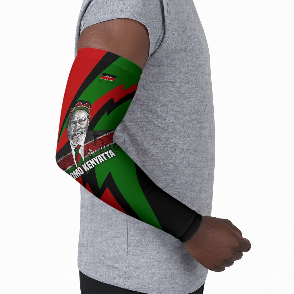 Jomo Kenyatta Arm Sleeves Patriotic Colors Design and Father of the Kenyan Nation Tribute - African Pride