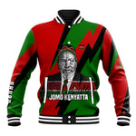 Jomo Kenyatta Baseball Jacket Patriotic Colors Design and Father of the Kenyan Nation Tribute - African Pride