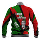 Jomo Kenyatta Baseball Jacket Patriotic Colors Design and Father of the Kenyan Nation Tribute - African Pride
