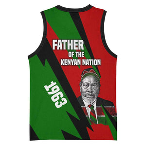 Jomo Kenyatta Basketball Jersey Patriotic Colors Design and Father of the Kenyan Nation Tribute - African Pride