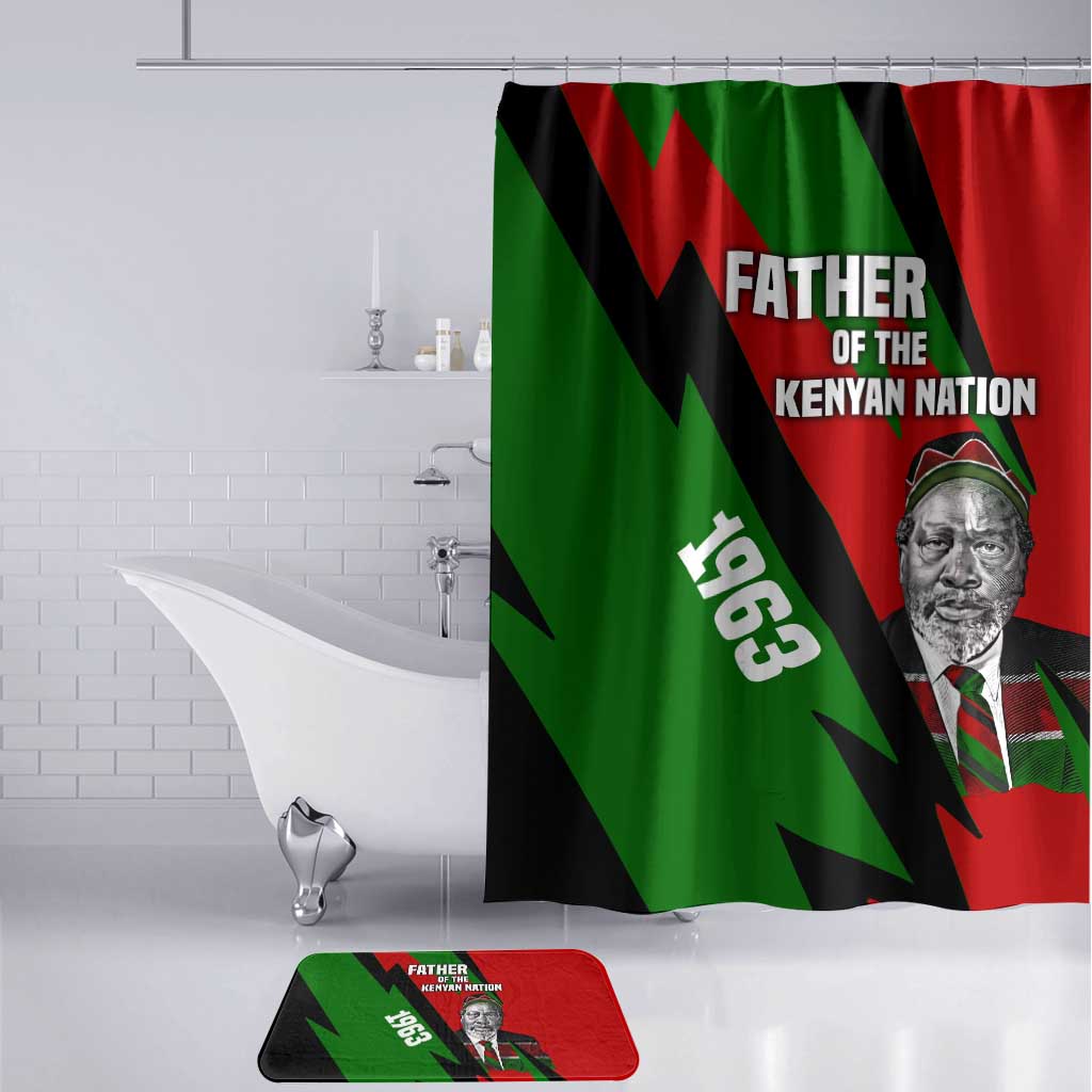Jomo Kenyatta Bathroom Set Patriotic Colors Design and Father of the Kenyan Nation Tribute - African Pride