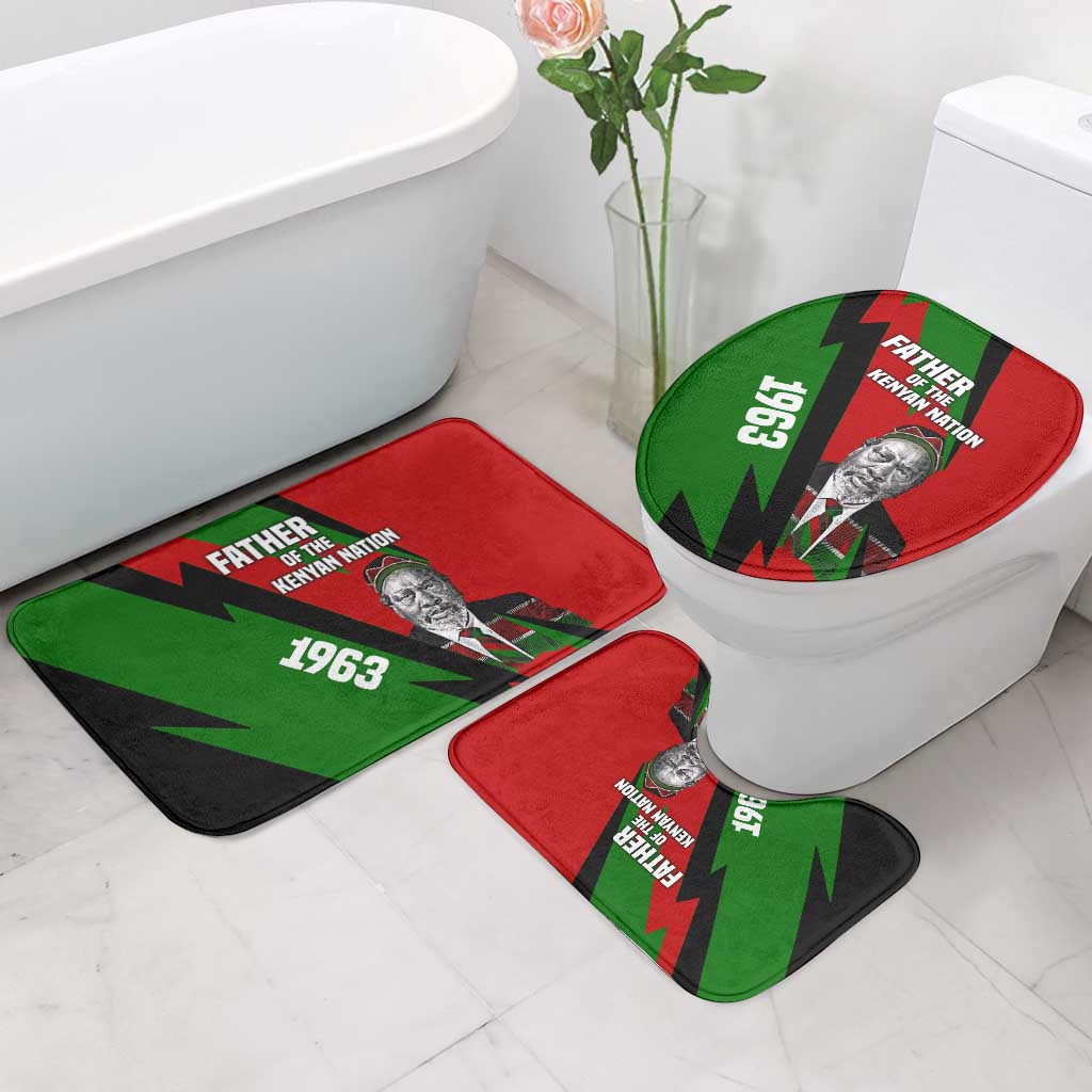 Jomo Kenyatta Bathroom Set Patriotic Colors Design and Father of the Kenyan Nation Tribute - African Pride