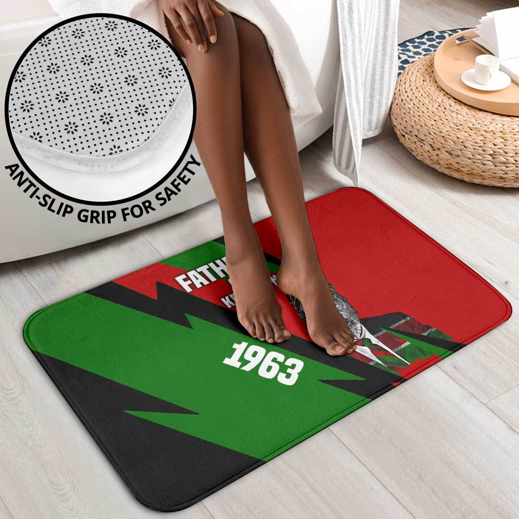 Jomo Kenyatta Bathroom Set Patriotic Colors Design and Father of the Kenyan Nation Tribute - African Pride