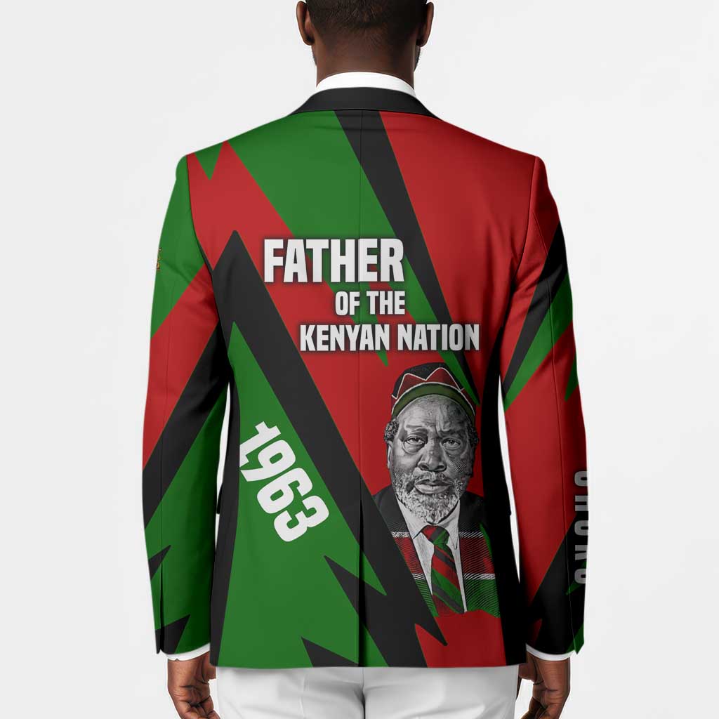 Jomo Kenyatta Blazer Patriotic Colors Design and Father of the Kenyan Nation Tribute - African Pride