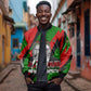 Jomo Kenyatta Bomber Jacket Patriotic Colors Design and Father of the Kenyan Nation Tribute - African Pride