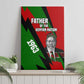 Jomo Kenyatta Canvas Wall Art Patriotic Colors Design and Father of the Kenyan Nation Tribute - African Pride