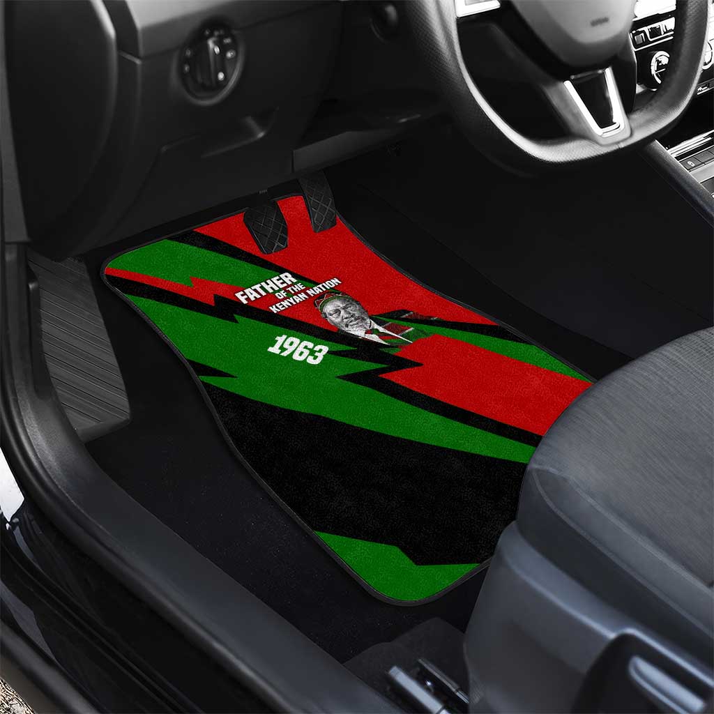 Jomo Kenyatta Car Mats Patriotic Colors Design and Father of the Kenyan Nation Tribute - African Pride