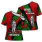Jomo Kenyatta Cross Shoulder Shirt Patriotic Colors Design and Father of the Kenyan Nation Tribute - African Pride