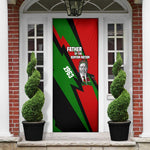 Jomo Kenyatta Door Cover Patriotic Colors Design and Father of the Kenyan Nation Tribute - African Pride