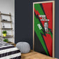Jomo Kenyatta Door Cover Patriotic Colors Design and Father of the Kenyan Nation Tribute - African Pride