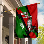 Jomo Kenyatta Garden Flag Patriotic Colors Design and Father of the Kenyan Nation Tribute - African Pride