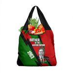 Jomo Kenyatta Grocery Bag Patriotic Colors Design and Father of the Kenyan Nation Tribute - African Pride