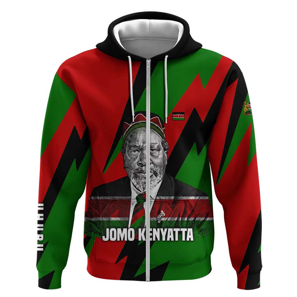 Jomo Kenyatta Hoodie Patriotic Colors Design and Father of the Kenyan Nation Tribute - African Pride