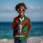 Jomo Kenyatta Kid Hawaiian Shirt Patriotic Colors Design and Father of the Kenyan Nation Tribute - African Pride