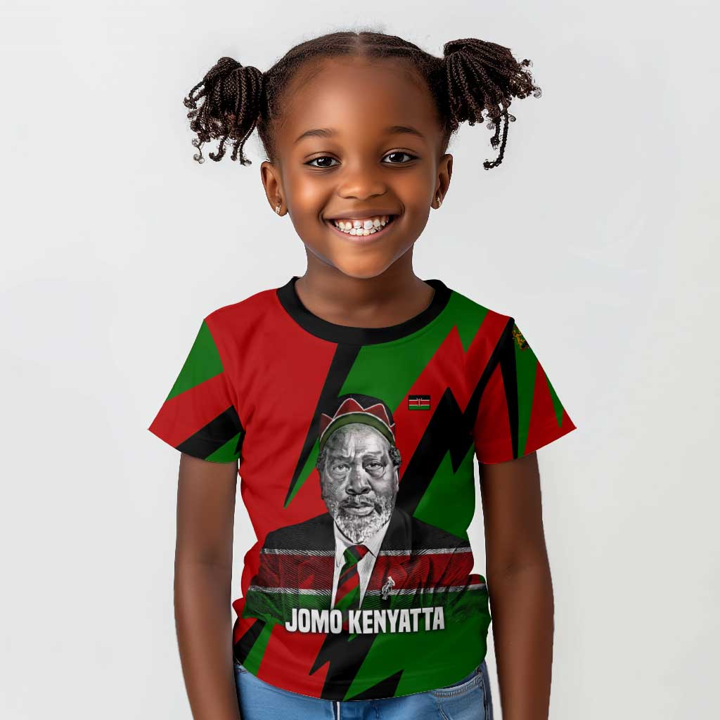 Jomo Kenyatta Kid T shirt Patriotic Colors Design and Father of the Kenyan Nation Tribute - African Pride