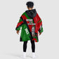 Jomo Kenyatta Kid Wearable Blanket Hoodie Patriotic Colors Design and Father of the Kenyan Nation Tribute - African Pride