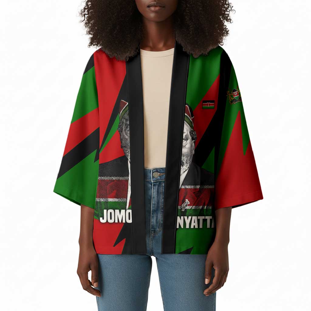Jomo Kenyatta Kimono Patriotic Colors Design and Father of the Kenyan Nation Tribute - African Pride