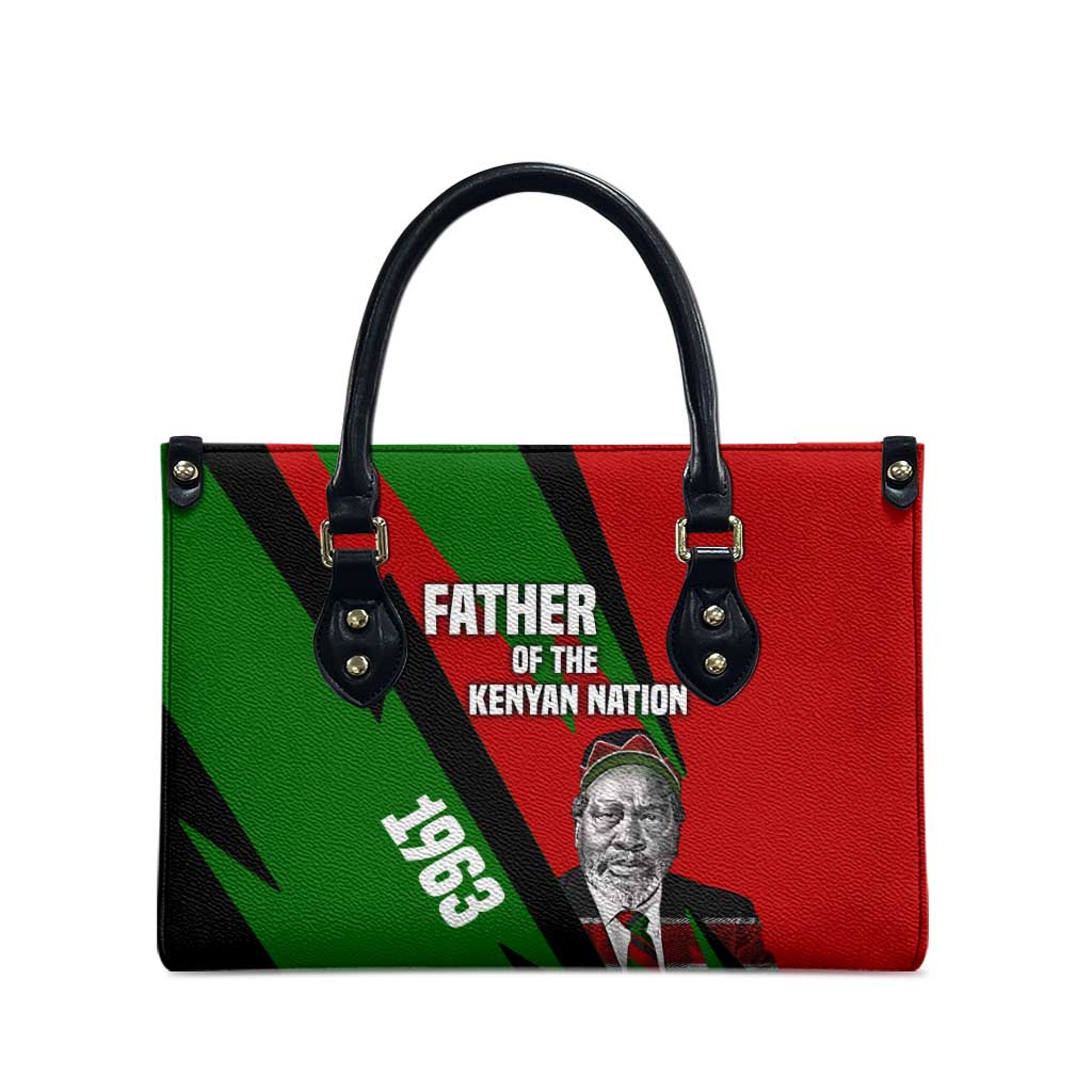 Jomo Kenyatta Leather Bag Patriotic Colors Design and Father of the Kenyan Nation Tribute - African Pride
