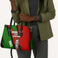 Jomo Kenyatta Leather Bag Patriotic Colors Design and Father of the Kenyan Nation Tribute - African Pride