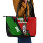 Jomo Kenyatta Leather Tote Bag Patriotic Colors Design and Father of the Kenyan Nation Tribute - African Pride