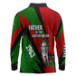Jomo Kenyatta Long Sleeve Polo Shirt Patriotic Colors Design and Father of the Kenyan Nation Tribute - African Pride