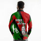 Jomo Kenyatta Long Sleeve Polo Shirt Patriotic Colors Design and Father of the Kenyan Nation Tribute - African Pride