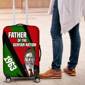 Jomo Kenyatta Luggage Cover Patriotic Colors Design and Father of the Kenyan Nation Tribute - African Pride