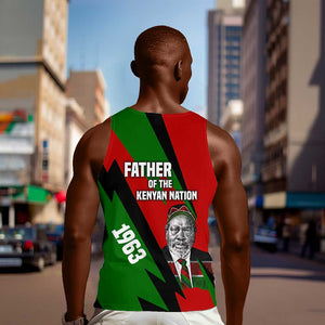 Jomo Kenyatta Men Tank Top Patriotic Colors Design and Father of the Kenyan Nation Tribute - African Pride