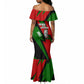 Jomo Kenyatta Mermaid Dress Patriotic Colors Design and Father of the Kenyan Nation Tribute - African Pride