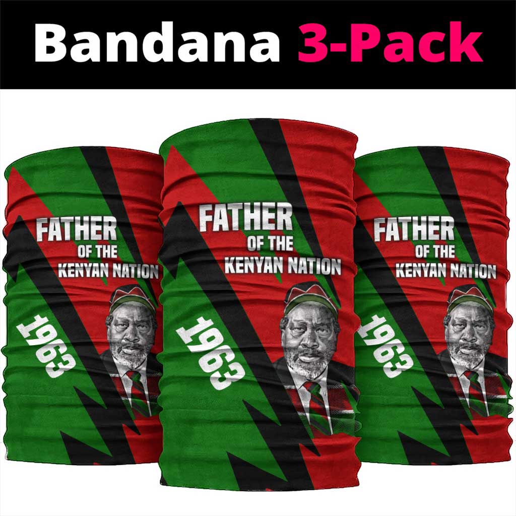 Jomo Kenyatta Neck Gaiter Patriotic Colors Design and Father of the Kenyan Nation Tribute - African Pride