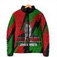 Jomo Kenyatta Padded Jacket Patriotic Colors Design and Father of the Kenyan Nation Tribute - African Pride