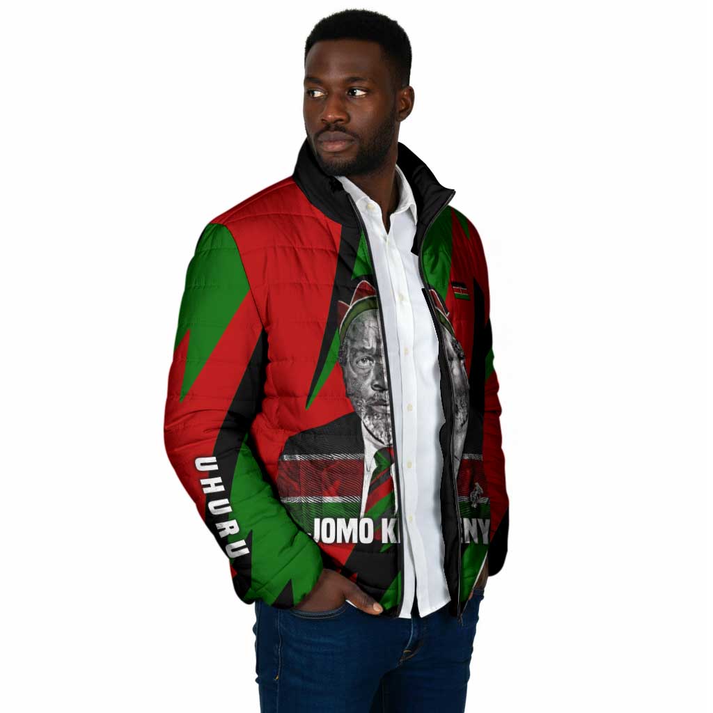 Jomo Kenyatta Padded Jacket Patriotic Colors Design and Father of the Kenyan Nation Tribute - African Pride