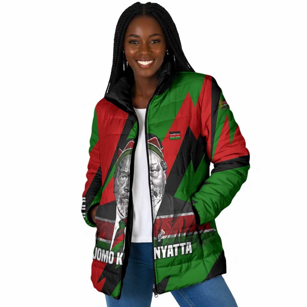Jomo Kenyatta Padded Jacket Patriotic Colors Design and Father of the Kenyan Nation Tribute - African Pride
