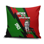 Jomo Kenyatta Pillow Cover Patriotic Colors Design and Father of the Kenyan Nation Tribute - African Pride