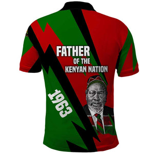 Jomo Kenyatta Polo Shirt Patriotic Colors Design and Father of the Kenyan Nation Tribute - African Pride